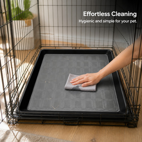 Wire crate pet - crate, tray